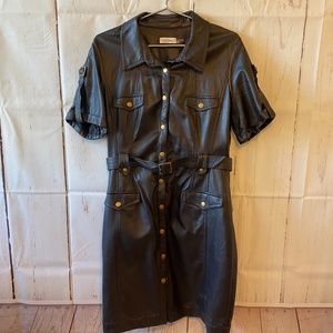 Calvin Klein Vegan Leather Dress